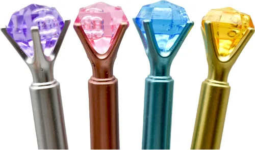 Miniatura 3 de 12 bolígrafos novedosos con diamantes brillantes y elegantes bolígrafos de gel femeninos para niños, escuela, oficina, fiesta, día de nacimiento