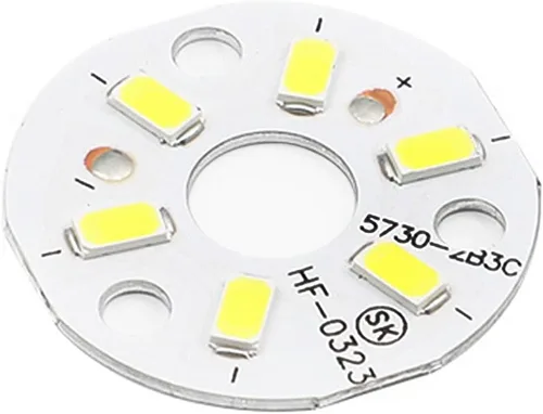 Miniatura 10 de Othmro 4 bombillas LED de chip de 300 mA de 3 W, 9-11 V, súper redonda, bombilla de chip LED, dispositivos montados en superficie, focos de luz