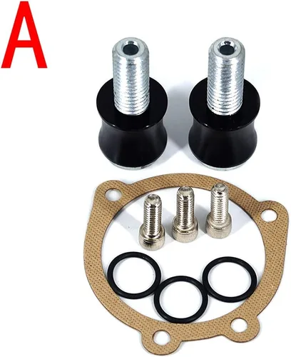 Miniatura 6 de Limpiador de motocicleta Harley Filtro de aire CNC corte admisión cromo negro kit para Sportster XL 883 XL 1200 2007-2018 (cromo y negro, ajuste - A)