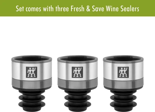 Miniatura 9 de ZWILLING Fresh & Save - Sellador de vino al vacío de 3 piezas (juego de 3), juego de regalo