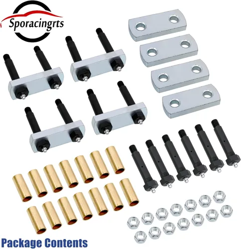 Miniatura 3 de Sporacingrts Kit de actualización de grillete de servicio pesado Kit de grilletes de remolque de 2.25 pulgadas, grilletes de eje tándem que