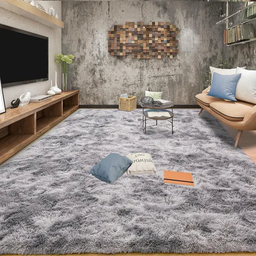 Miniatura 37 de Tepook Alfombras súper suaves y esponjosas para sala de estar, alfombras de área de 8 x 10 pies para dormitorio, alfombra moderna peluda, alfombras
