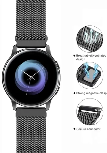 Miniatura 2 de Bandas magnéticas compatibles con Samsung Galaxy Watch 7 6 5 4 Banda 40mm 44mm/Watch 6 4 Classic 43mm 47mm 46mm 42mm/Watch 5 Pro 45mm/Active 2