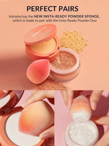 Miniatura 7 de SHEGLAM Insta-Ready - Polvo facial suelto debajo de los ojos, arena suave Arena lisa