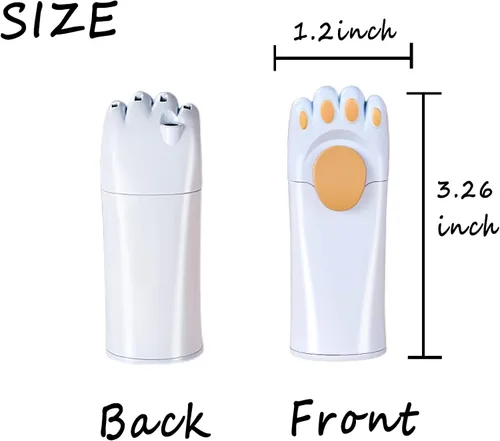 Miniatura 2 de Encendedor a prueba de viento, diseño genial de pata de gato, rellenable, ajustable, encendedor de butano, regalo para hombres (sin gas)