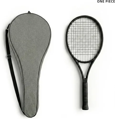Miniatura 6 de Bolsa de tenis TaktZeit ligera y acolchada con funda para raquetas de tenis y correa de hombro ajustable Gris