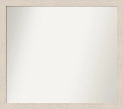 Miniatura 24 de Amanti Art Espejo de baño blanco para sobre el fregadero, 30 x 35 pulgadas, espejo de tocador rectangular estrecho de Eva de oro blanco, marco