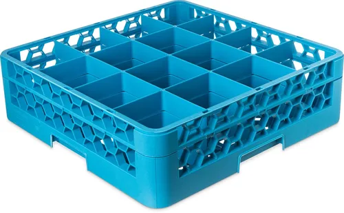 Miniatura 2 de Carlisle FoodService Products Opticlean - Estante para vasos de 16 compartimentos con 1 extensor para cocinas y restaurantes, plástico, 19.875 x