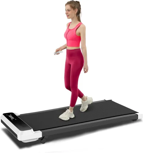 Miniatura 8 de Cinta de caminar de 3 en 1 con inclinación, caminadora de escritorio de 2.5 HP para oficina en casa, caminadora compacta de 265 LBS con pantalla