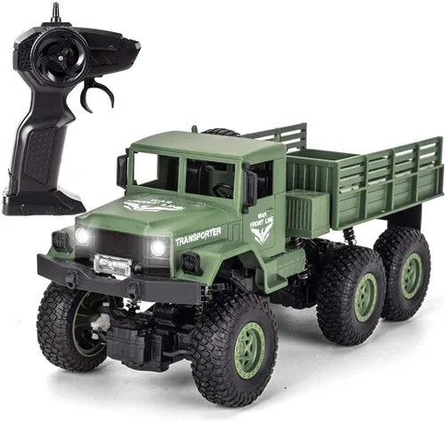 Miniatura 7 de XINGRUI Carro de control remoto a escala 1:16, tanque de control remoto militar todoterreno con 4WD, velocidad y dirección ajustables, 2