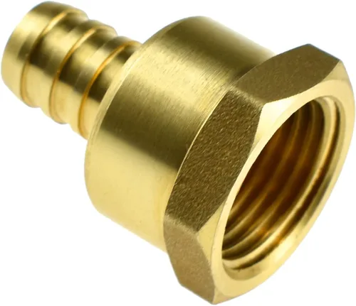 Miniatura 5 de SDTC Tech Adaptador de acoplamiento recto de tubo de rosca hembra de 1/2 pulgada PEX a 1/2 pulgada NPT de latón sin plomo