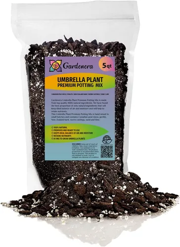 Miniatura 5 de Gardenera Umbrella Plant Potting Mix - Mezcla prémium para follaje vibrante y fuerte desarrollo de raíces, 1 cuarto de galón