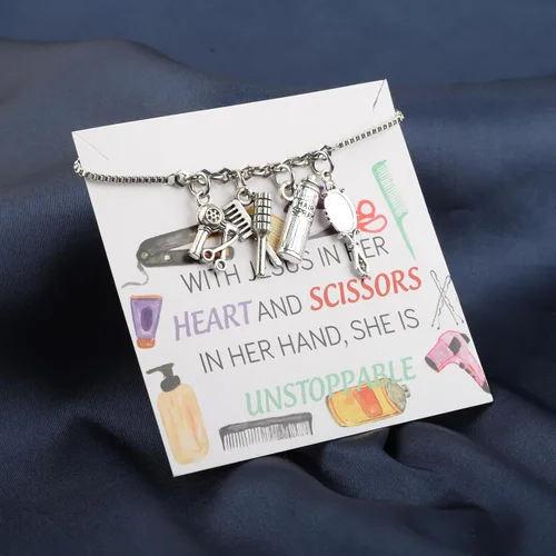 Miniatura 7 de PLITI Pulsera de peluquería para peluquería regalo de agradecimiento cosmetología regalo de graduación para peluquero de cabello regalo esteticista