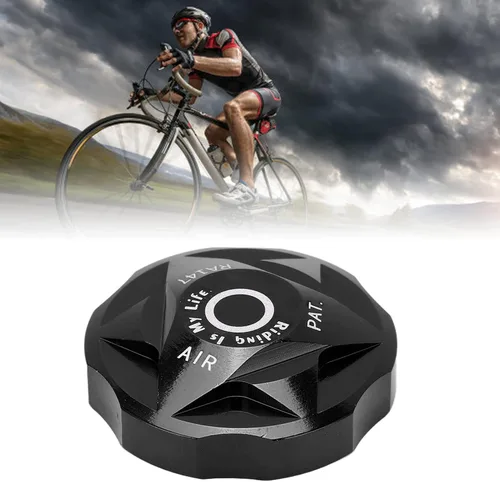 Miniatura 5 de Cubierta de válvula de gas de aire de horquilla de suspensión, tapas de suspensión de bicicleta de montaña de aleación de aluminio, cubierta