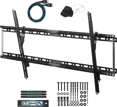 Miniatura 11 de Cheetah - Soporte de pared para TV inclinable para televisores de 32 a 86 pulgadas, hasta 74.8 kg, VESA máximo de 600 x 400 mm, con cable HDMI