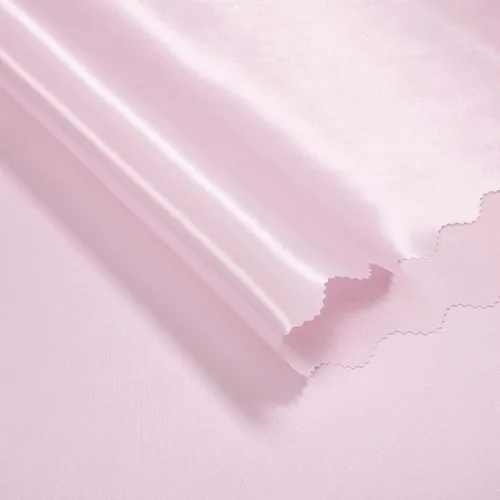 Miniatura 6 de P Pothuiny Paquete de 2 manteles rectangulares de satén rosa claro de 60 x 84 pulgadas, manteles de satén superpuestos de tela suave brillante