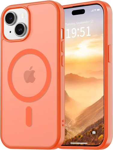 Miniatura 17 de vnnink para iPhone 12 y iPhone 12 Pro, funda de teléfono celular translúcida con protección contra caídas de grado militar, mate magnética