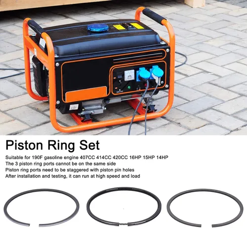Miniatura 3 de Juego de anillos de pistón de motor estándar para motor de gasolina 190F 407CC 414CC 420CC Accesorios