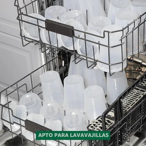 Miniatura 6 de Freshware Contenedores de almacenamiento de alimentos con tapas [8/16/32 oz x 20 cada uno, 60 juegos] recipientes para delicatessen, aptos
