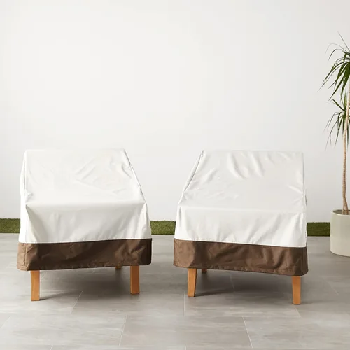 Miniatura 7 de Amazon Basics Fundas para Sillas de Patio con Asiento Profundo, Fundas para Muebles de Césped y Patio al Aire Libre, Resistente, Impermeable
