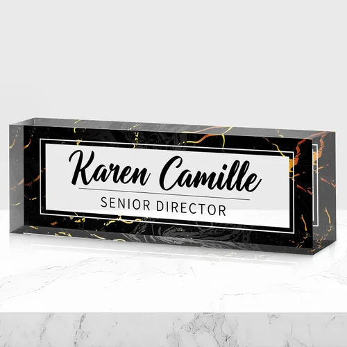 Miniatura 18 de Placa de nombre de oficina personalizada para escritorio, placa de nombre, regalos personalizados para compañeros de trabajo, jefe, profesor