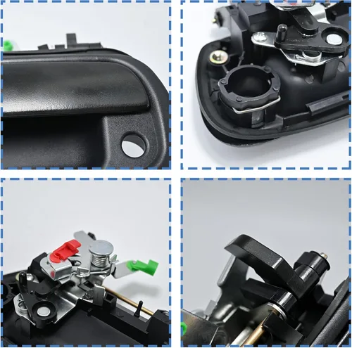 Miniatura 3 de Manija de metal mejorada para puerta trasera compatible con Toyota Tundra 2000-2006 manija de pestillo de puerta trasera OEM # 69090-0C010
