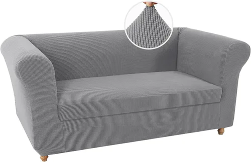 Miniatura 49 de UNBBRRL Funda de sofá Chesterfield de jacquard elástico, fundas de cojín gruesas para sofá, protector de muebles para sala de estar