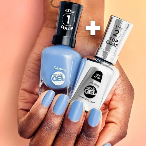 Miniatura 8 de Sally Hansen Miracle Gel - Esmalte de uñas de calidad de salón Fórmula similar al gel, sistema de dos pasos, no necesita luz UV, larga duración