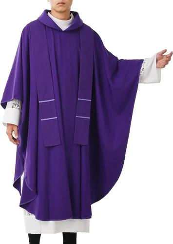 Miniatura 12 de BLESSUME Esperanza/Espíritu Iglesia Sacerdotes Sólidos Casulla Misas Vestiduras