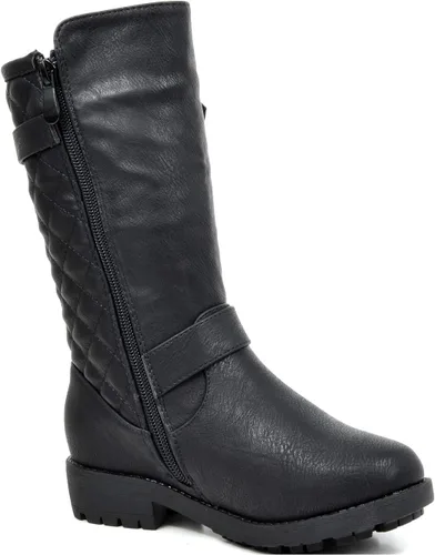 Miniatura 7 de DREAM PAIRS Girls Knee High Winter Motorcycle Riding Boots