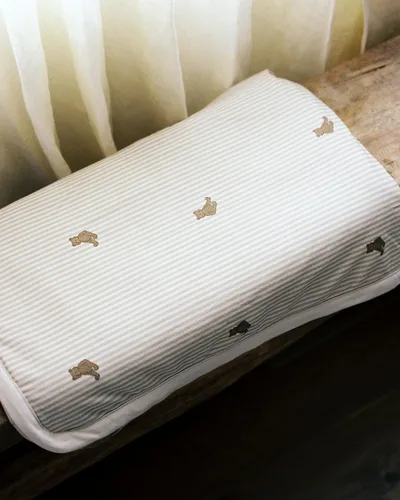 Miniatura 6 de Oilo Manta de bebé de oso, manta de bebé de oso de peluche con respaldo de felpa suave y estampado de jersey de algodón orgánico, doble capa
