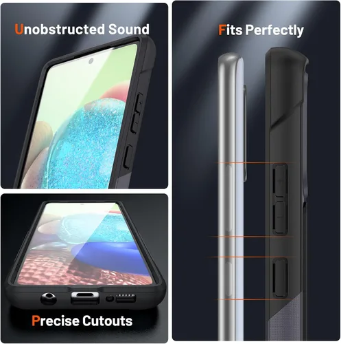 Miniatura 175 de Jeylly Compatible con Samsung Galaxy A22 5G Funda, Funda Samsung A22 5G con 2pcs protectores de pantalla de vidrio templado