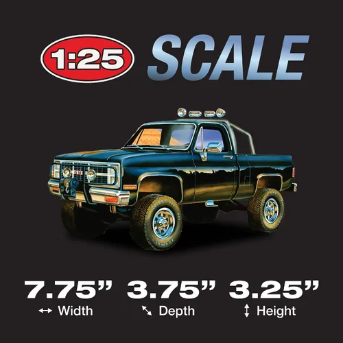 Miniatura 4 de MPC 1984 GMC Pickup Kit de modelo a escala 1:25 (versión negra)