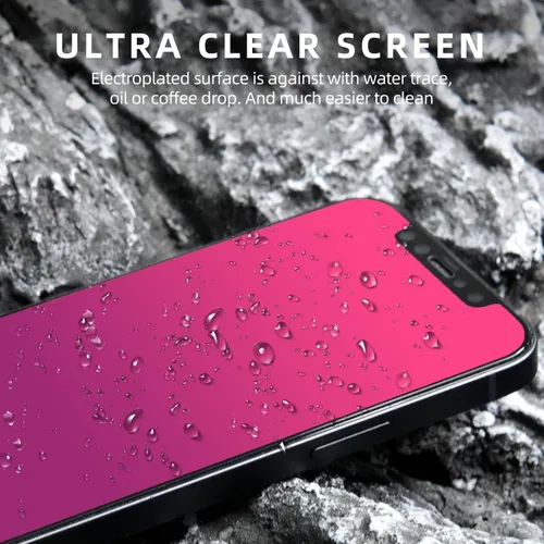 Miniatura 7 de EGKimBa Protector de pantalla de privacidad compatible con iPhone 11 Pro Max/iPhone XS Max, 6.5 pulgadas, degradado colorido electrochapado