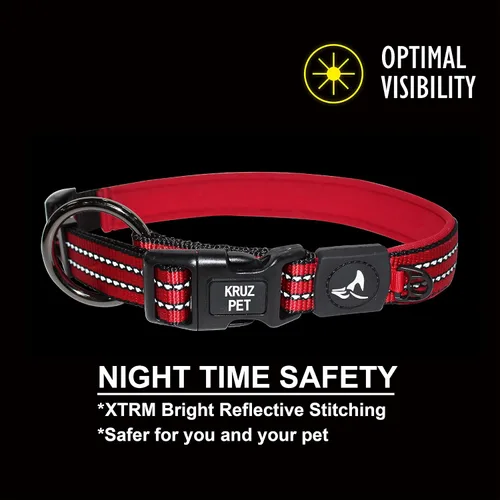 Miniatura 4 de KZV006-03M Collar de perro reflectante para perros pequeños, medianos y grandes