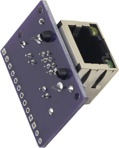 Miniatura 5 de whiteeeen 4pcs RJ45 Breakout Board con luces LED y 2 tipos de cabezales de pin macho (ángulo recto y derecho)