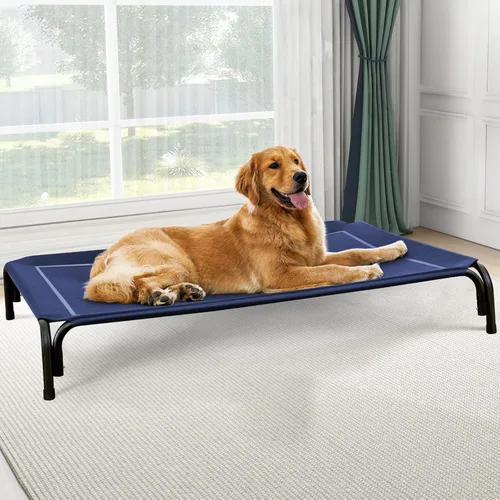Miniatura 9 de Czpalo Cama elevada para perro, cama elevada para perros al aire libre para perros de tamaño extra grande, cuna refrescante portátil para mascotas