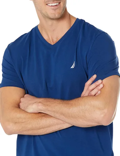 Miniatura 6 de Nautica Camiseta de manga corta con cuello en V para hombre Gris