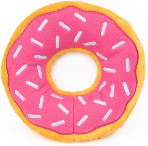 Miniatura 10 de ZippyPaws - Mini Donutz - Juguete de peluche chirriante sin relleno para perros - Arándano