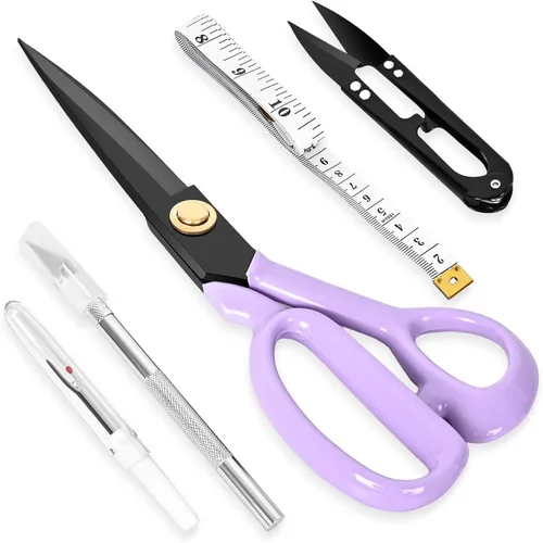 Miniatura 8 de Tijeras de tela - Tijeras de costura de 8 pulgadas, tijeras de costura, tijeras de modista para cortar tela, ropa, cuero, materias primas