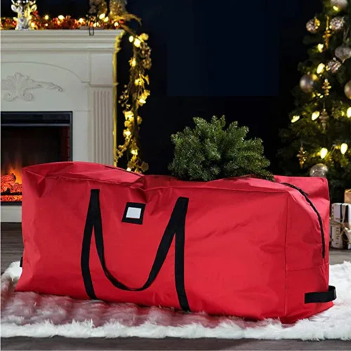 Miniatura 7 de Bolsa de almacenamiento para árbol de Navidad – Almacena un árbol de Navidad artificial de 9 pies. Material duradero resistente al agua