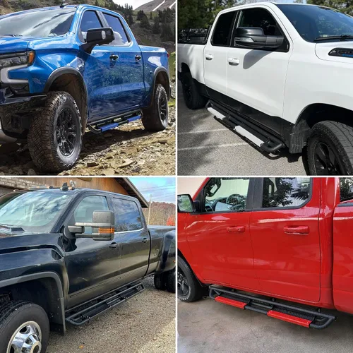 Miniatura 3 de OEDRO Estribos de 6 pulgadas compatibles con Chevy Silverado/GMC Sierra 1500 Crew Cab 2019-2026, Silverado/Sierra 2500HD 3500HD 2020-2026, escalones