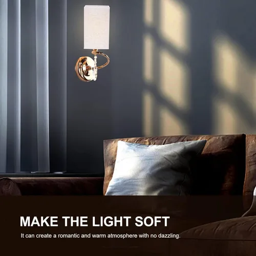 Miniatura 2 de OSALADI Pantalla de lámpara de lino natural, pantalla de tela cuadrada, pantalla de lámpara cuadrada con clip pequeño, cubierta de luz rectangular