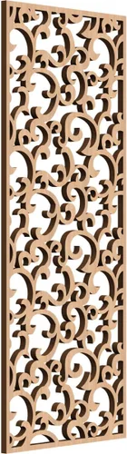 Miniatura 14 de Wheatland Paneles de pared decorativos de madera con calado, 9 3/8 pulgadas de ancho x 24 3/8 pulgadas de alto x 1/4 de alto, nogal