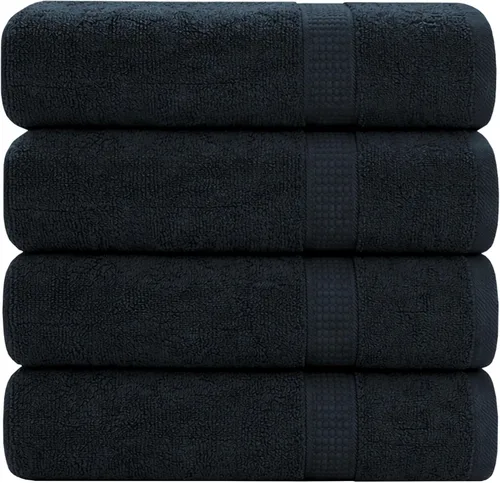 Miniatura 42 de GOLD TEXTILES Toalla 100% algodón, paquete de 12, 13 x 13 pulgadas, color blanco, ultra suave, altamente absorbente, de larga duración y de secado
