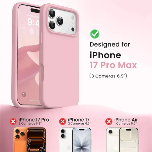 Miniatura 962 de GONEZ Funda de silicona para iPhone 15 Pro Max, compatible con Magsafe, protector de cámara + protector de pantalla, forro de microfibra suave