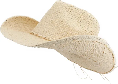 Miniatura 2 de Sombrero de vaquero occidental de vaquera para mujeres y hombres, de paja de sol para adultos
