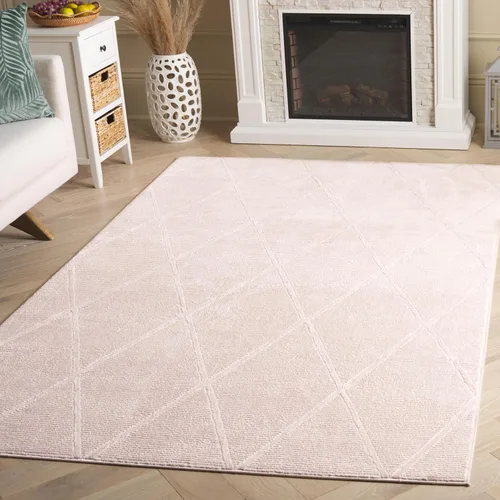 Miniatura 19 de SAFAVIEH Alfombra de área de 8 x 10 pies – Colección Revive – Grande – Gris, patrón de enrejado, no desprende pelusa y fácil limpieza, ideal