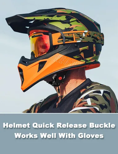 Miniatura 6 de Lamborsafe Kit de hebilla de liberación rápida para casco, clip de correa de barbilla para casco de motocicleta para cara completa, 3/4, medios