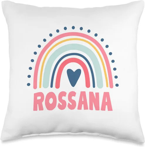 Idea Regalo Personalizzata con Nome Gifts Idea Rossana Name Custom Woman Myth Legend - Almohada para fiesta de cumpleaños, 16 x 16 pulgadas,